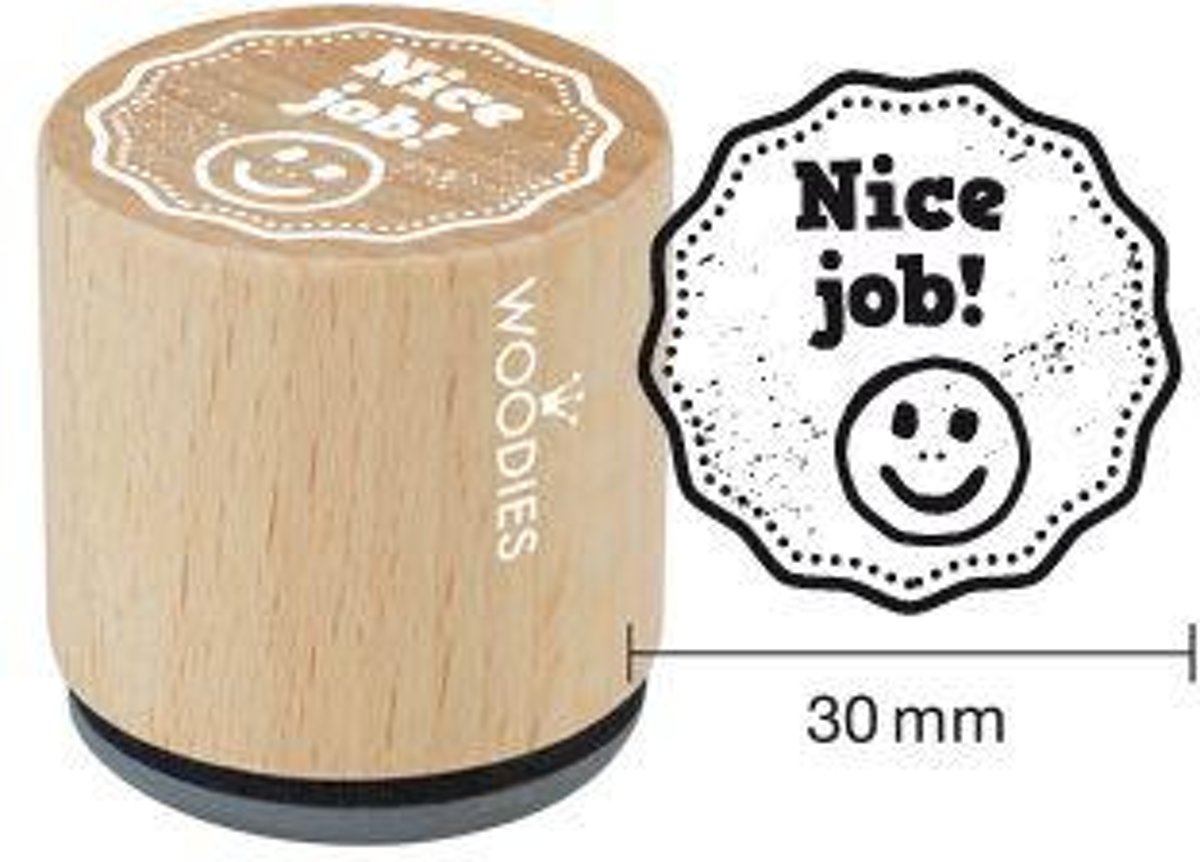 Hobbystempel | Houten stempel Woodies | Nice Job